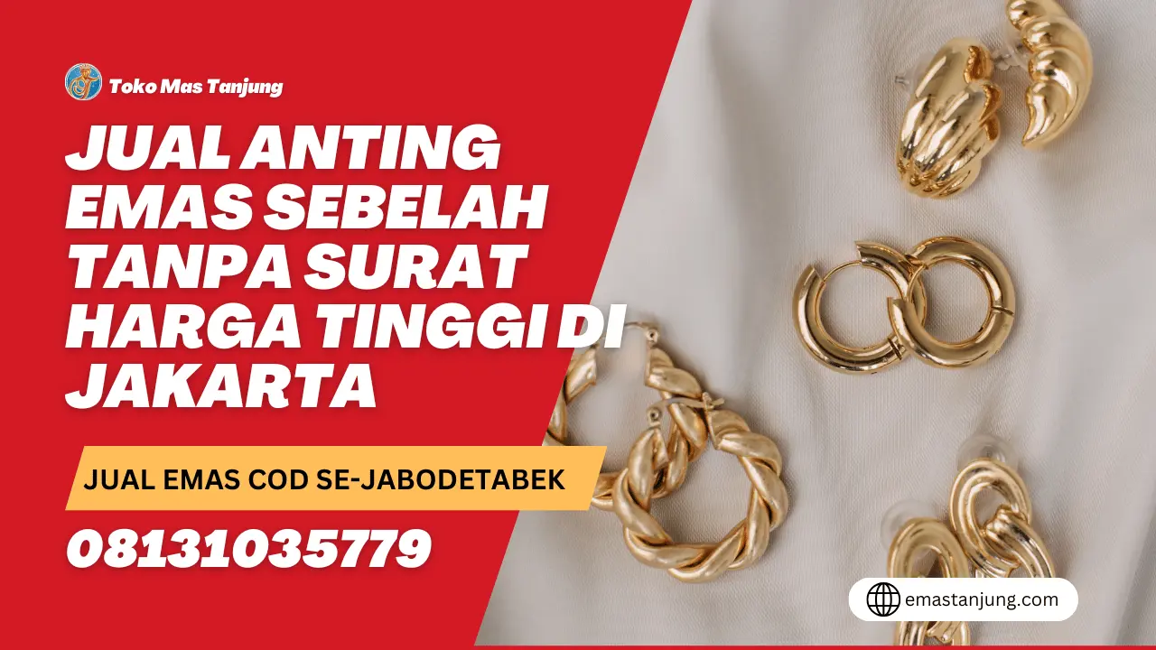 Jual Anting Emas Sebelah