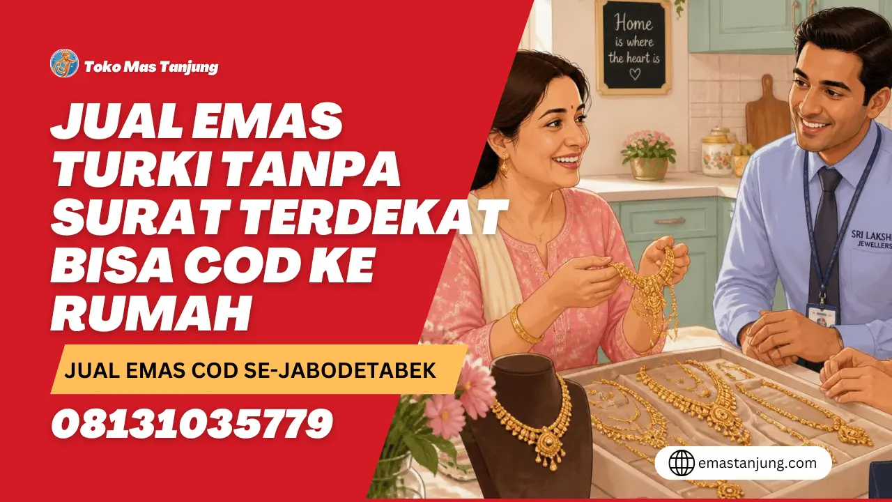 Jual Emas Turki Tanpa Surat Terdekat Bisa COD ke Rumah